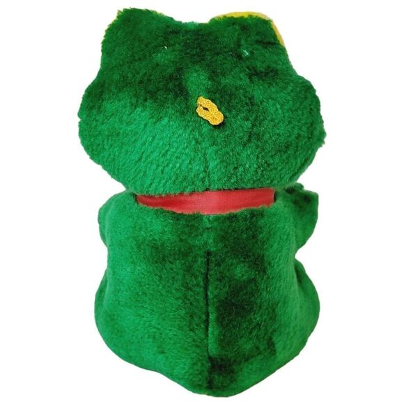 RARE Vintage Shalom Toy Co Frog I Love You 7.5" Plush Stuffed Animal Toy - Picture 3 of 8